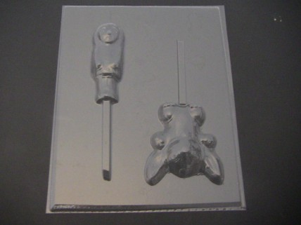 309sp Hawaiian Girl and Friend Chocolate or Hard Candy Lollipop Mold 